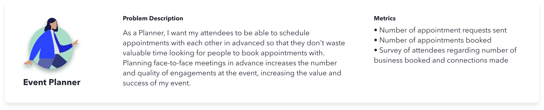 Event planner persona